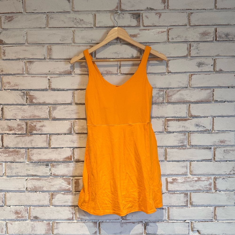 Aerie Offline Orange Low Key Dress Skort - Picture 2 of 6